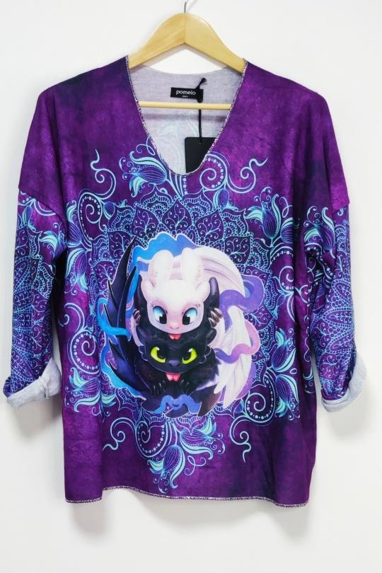 GINE FALL  DARK PURPLE-MULTICOLORE