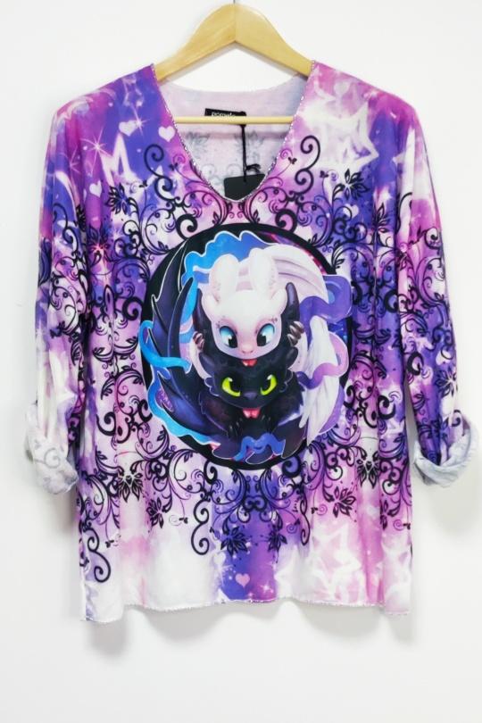 GINE FALL  PURPLE-MULTICOLORE