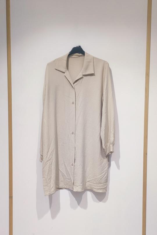 CS PLAIN SHIRTS-BEIGE