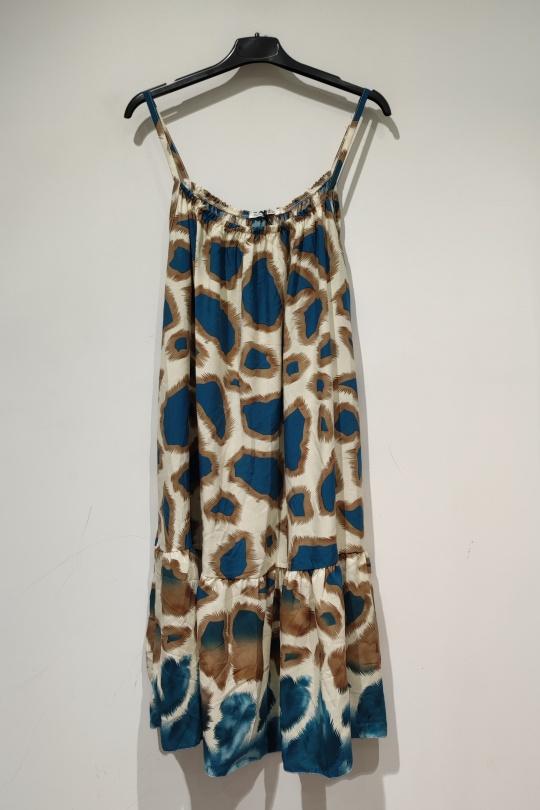 RITA ROBE GIRAFE - PE25-BLEU PETROL