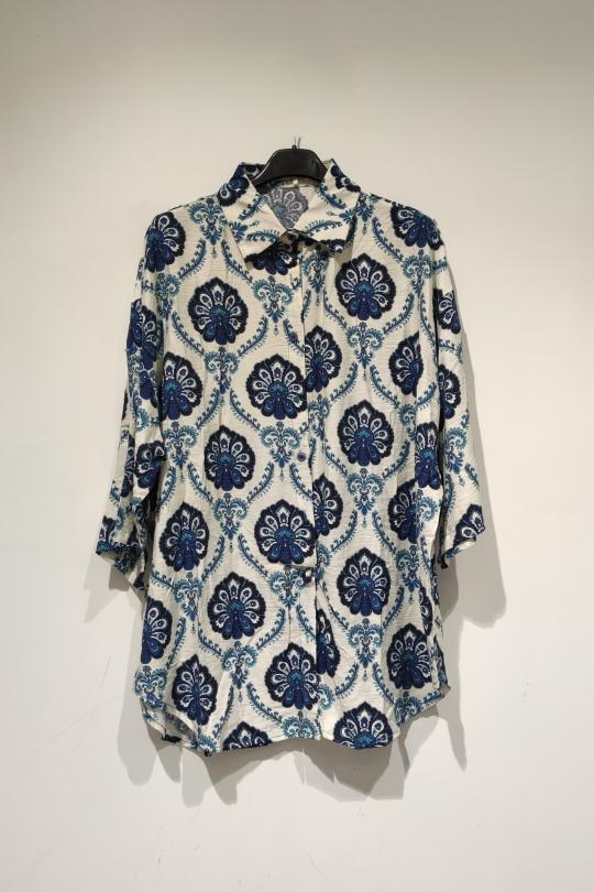 CHEMISE B506-BLEU ROI