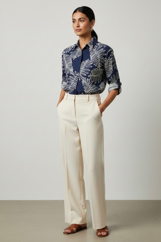 FL007 CHEMISE-MARINE