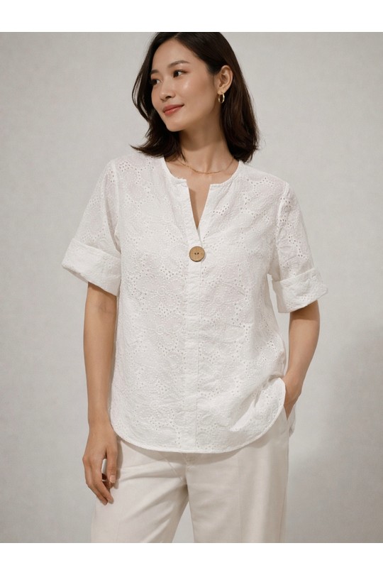 La Blouse Chloe-BLANC