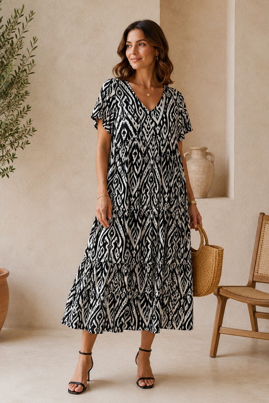Robe Longue 2604-NOIR