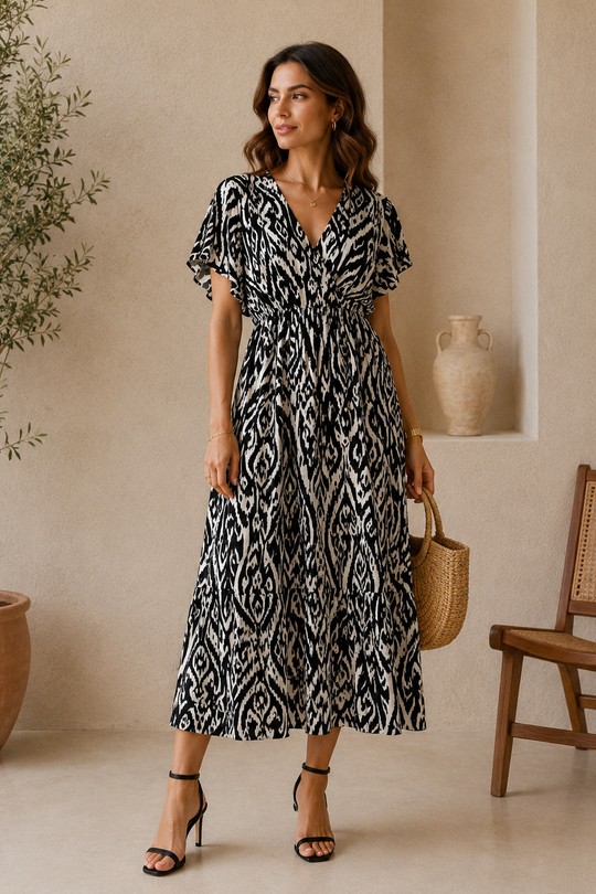 Robe Longue 2602-NOIR