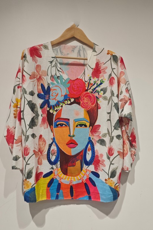 ness frida visage à fleurs-MULTICOLORE