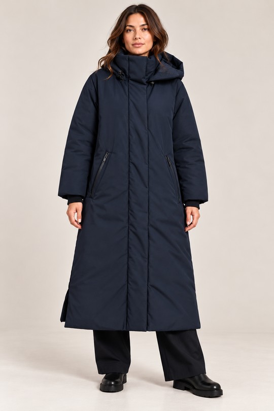 PARKA 01 IMPERMÉABLE DÉPERLANTE – CHAUDE ET CONFORTABLE-MARINE