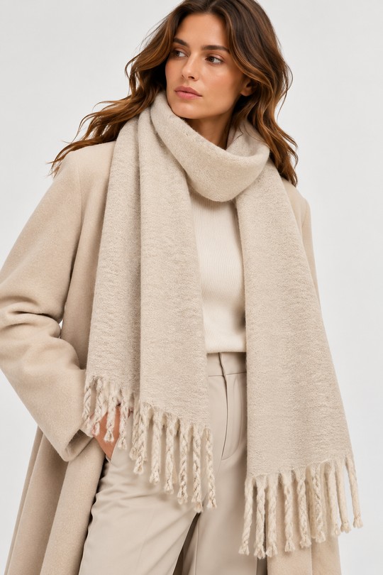 Écharpe douce et élégante – Pomelo Paris 37-BEIGE