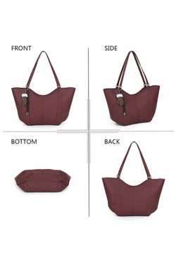 KJ-62099-ROUGE FONCÉ