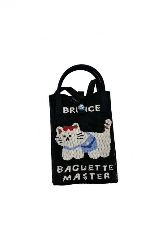 SMART POCKET - CAT WHITE-NOIR