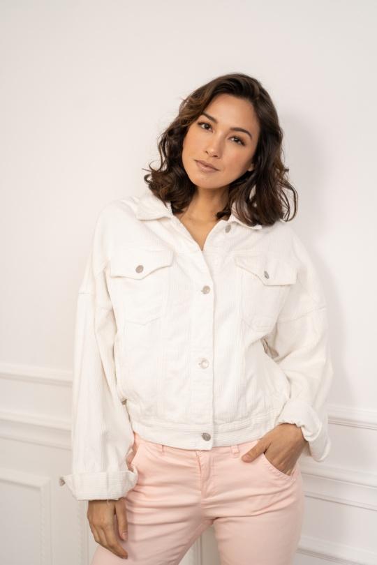 JD287-1 VELOUR-BLANC