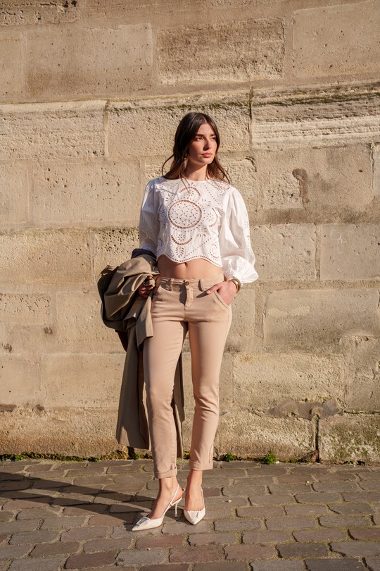 T1010 CHINO KELLY EN TOILES-BEIGE