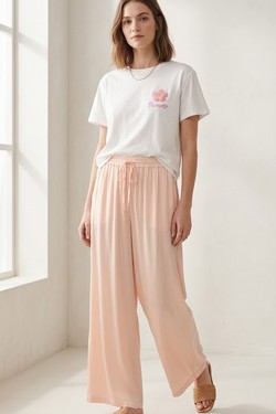 T-Shirt flower-BLANC