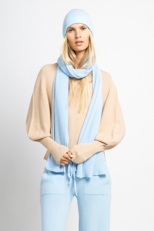 ÉCHARPE SANS COUTURE 61014-BLEU CIEL