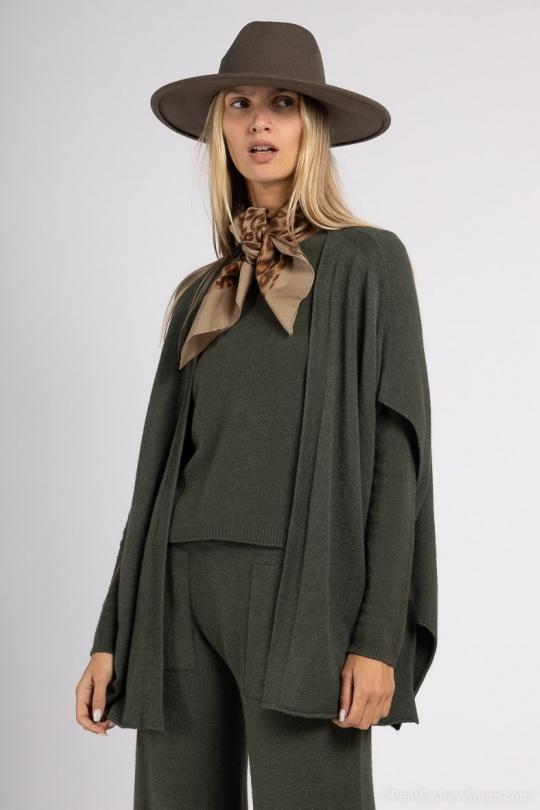 27076 GILET SANS COUTURE-KAKI