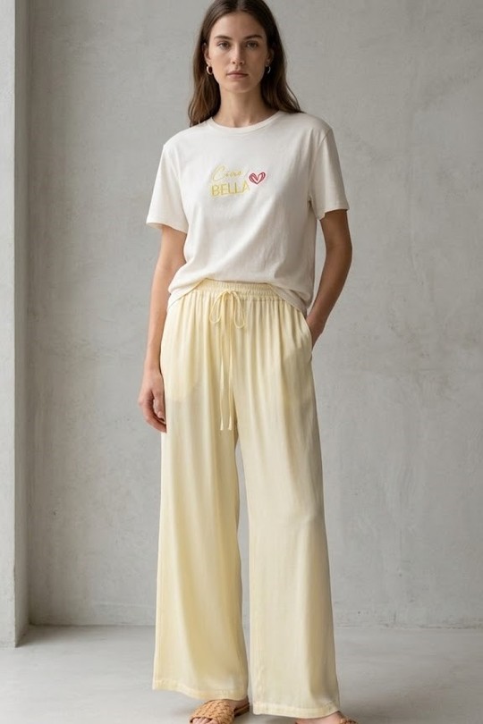 T-Shirt Ciao bella-BLANC