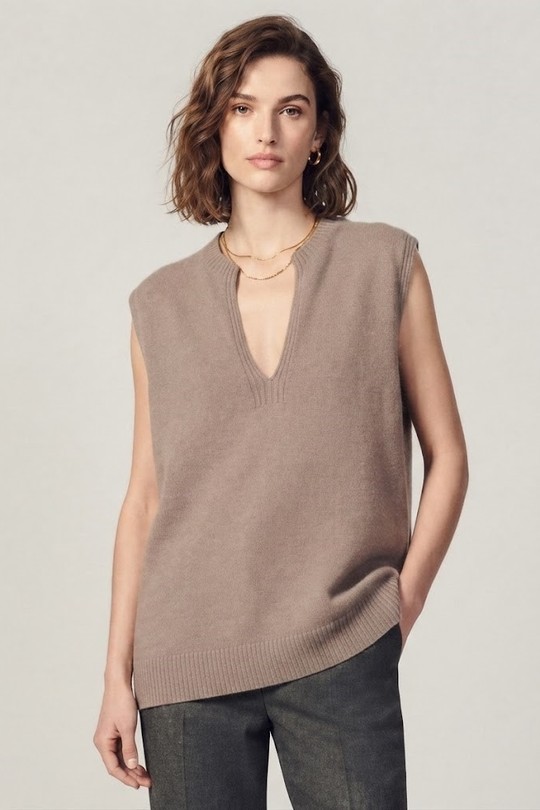 Pull sans couture 570731-TAUPE