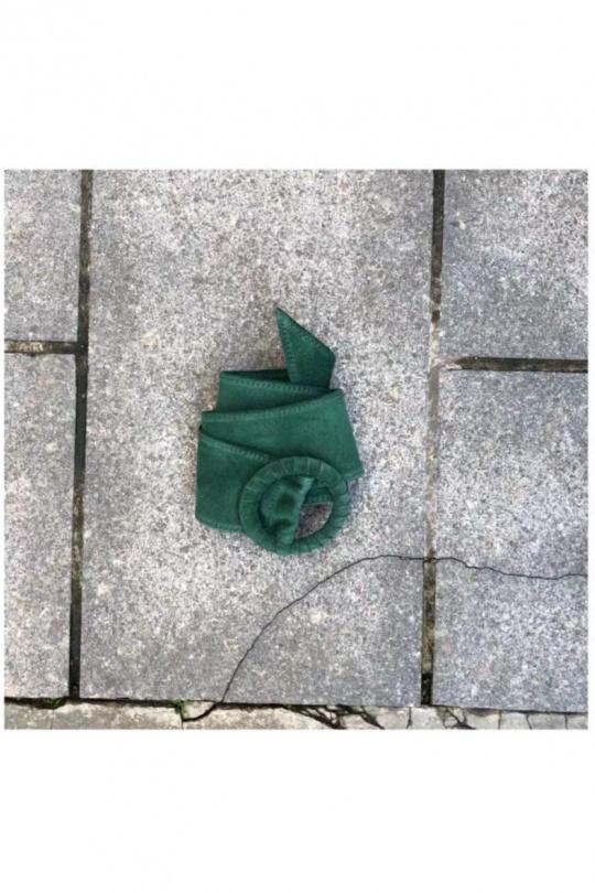 100-CEINTURE DAIM -VERT BOUTEILLE