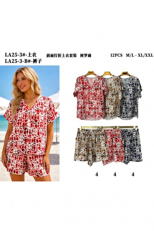 LA25-3-3B-MARRON, NOIR, ROUGE