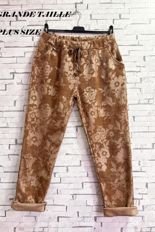 PLUS SIZE-80E03P45-ROSE-CAMEL