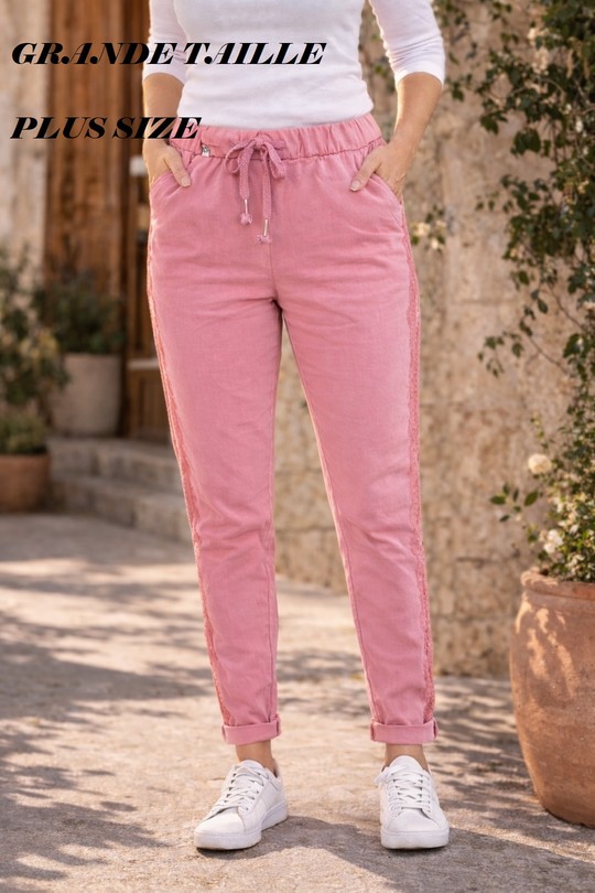 25P06P86-PLUS SIZE-ROSE BONBON