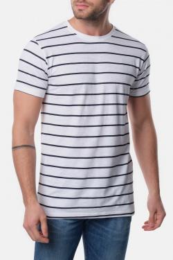 T-SHIRT À RAYURE SHOJI-2-NAVY
