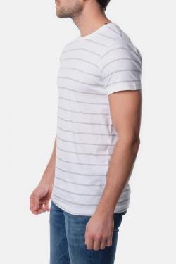 T-SHIRT À RAYURE SHOJI-2-NAVY