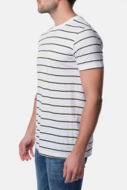 T-SHIRT À RAYURE SHOJI-2-NAVY