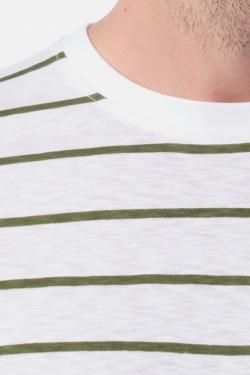 T-SHIRT À RAYURE SHOJI-2-NAVY