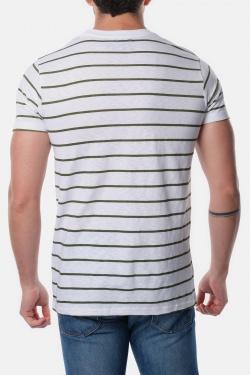 T-SHIRT À RAYURE SHOJI-2-NAVY