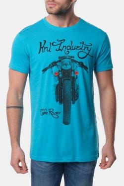 T-SHIRT CAFE-2-TURQUOISE