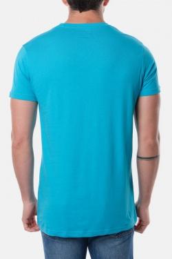 T-SHIRT CAFE-2-TURQUOISE