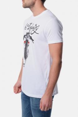 T-SHIRT CAFE-2-TURQUOISE