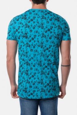 T-SHIRT IMPRIMÉ HYUGA-2-TURQUOISE