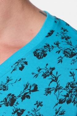 T-SHIRT IMPRIMÉ HYUGA-2-TURQUOISE