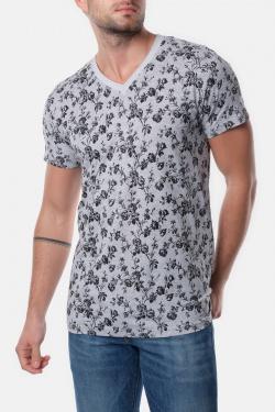 T-SHIRT IMPRIMÉ HYUGA-2-TURQUOISE