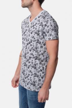 T-SHIRT IMPRIMÉ HYUGA-2-TURQUOISE