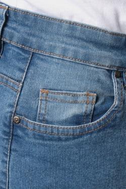 BERMUDA JEAN CHOPPER-BLEU BRUT