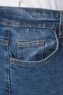 BERMUDA JEAN CHOPPER-BLEU BRUT