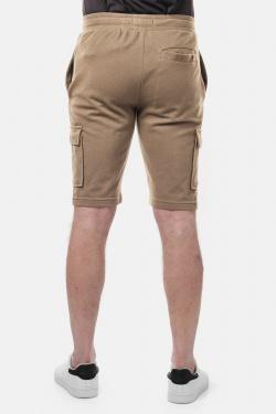 CARGEL-SHORT CARGO EN MAILLE-TAUPE