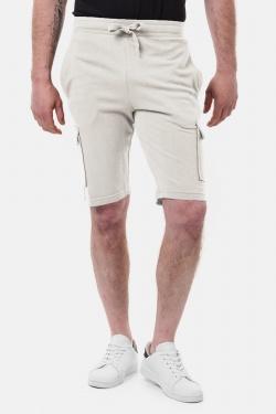 CARGEL-SHORT CARGO EN MAILLE-TAUPE