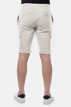 CARGEL-SHORT CARGO EN MAILLE-TAUPE