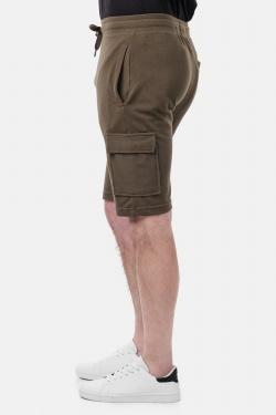 CARGEL-SHORT CARGO EN MAILLE-TAUPE