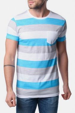 T-SHIRT A RAYURES VANITAS-GRIS