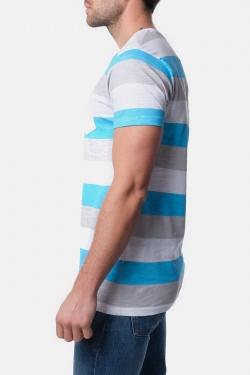 T-SHIRT A RAYURES VANITAS-GRIS