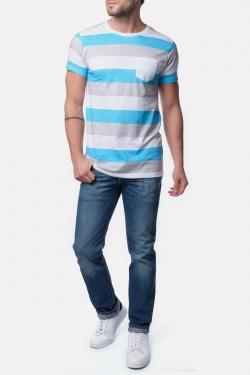 T-SHIRT A RAYURES VANITAS-GRIS