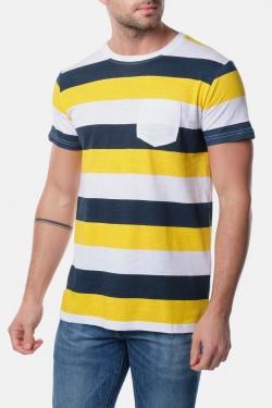 T-SHIRT A RAYURES VANITAS-GRIS