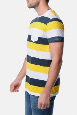T-SHIRT A RAYURES VANITAS-GRIS