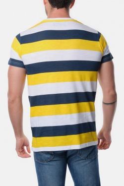 T-SHIRT A RAYURES VANITAS-GRIS