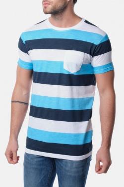T-SHIRT A RAYURES VANITAS-GRIS